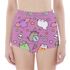 Pusheen Cat High-waisted Bikini Bottoms