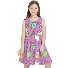 Pusheen Cat Kids  Skater Dress