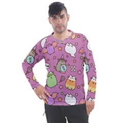 Pusheen Cat Men s Pique Long Sleeve T-shirt