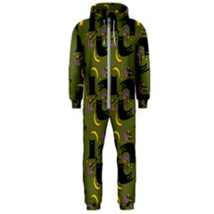 Cat Cartoon Cats Animal Pattern Hooded Jumpsuit (men) by Pakjumat