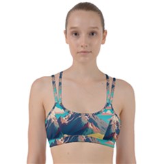 Mountain Mount Fuji Line Them Up Sports Bra by Pakjumat