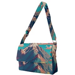 Mountain Mount Fuji Full Print Messenger Bag (l)