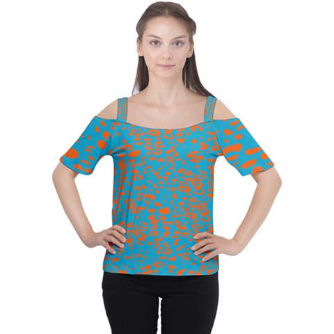 Animal Print Pattern Cutout Shoulder T-shirt by Pakjumat