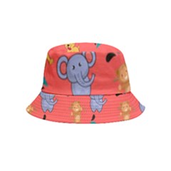 Elephant Monkey Dog Cartoon Bucket Hat (kids) by Pakjumat