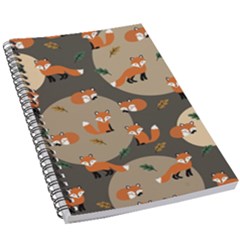 Fox Pattern 5 5  X 8 5  Notebook by Pakjumat