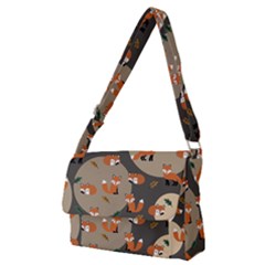 Fox Pattern Full Print Messenger Bag (m) by Pakjumat