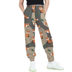 Fox Pattern Kids  Joggers