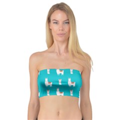 Lama Alpaca Animal Pattern Design Bandeau Top by Pakjumat