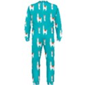 Lama Alpaca Animal Pattern Design OnePiece Jumpsuit (Men) View2