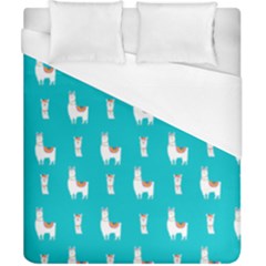 Lama Alpaca Animal Pattern Design Duvet Cover (california King Size) by Pakjumat