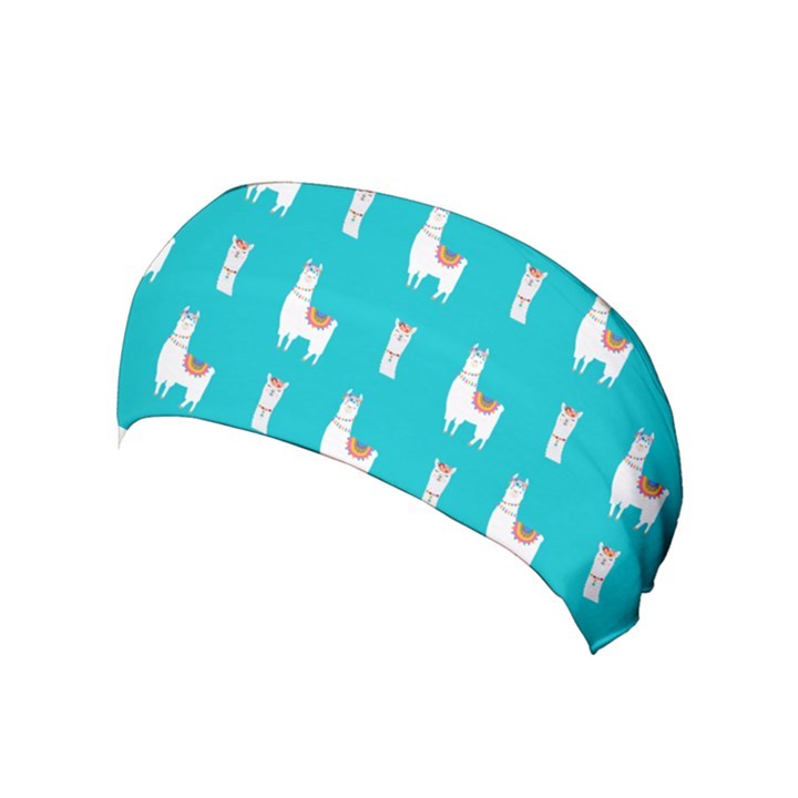 Lama Alpaca Animal Pattern Design Yoga Headband