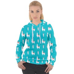 Lama Alpaca Animal Pattern Design Women s Overhead Hoodie by Pakjumat