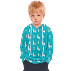 Lama Alpaca Animal Pattern Design Kids  Overhead Hoodie by Pakjumat