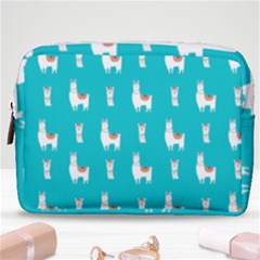 Lama Alpaca Animal Pattern Design Make Up Pouch (medium) by Pakjumat