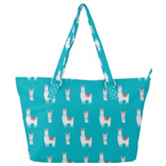 Lama Alpaca Animal Pattern Design Full Print Shoulder Bag by Pakjumat