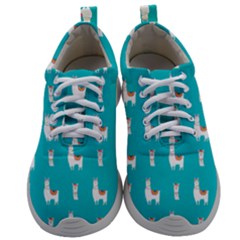 Lama Alpaca Animal Pattern Design Mens Athletic Shoes by Pakjumat