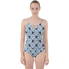 Animal Panda Bamboo Seamless Pattern Cut Out Top Tankini Set by Pakjumat