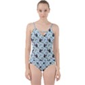 Animal Panda Bamboo Seamless Pattern Cut Out Top Tankini Set View1