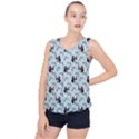 Animal Panda Bamboo Seamless Pattern Bubble Hem Chiffon Tank Top View1