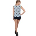 Animal Panda Bamboo Seamless Pattern Bubble Hem Chiffon Tank Top View2