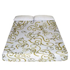 Fish Sea Ocean Algae Underwater Fitted Sheet (california King Size) by Pakjumat