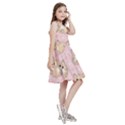 Cat Pattern Pink Cartoon Kids  Skater Dress View3