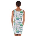 Guitars Music Notes Seamless Pattern Wrap Front Bodycon Dress View2