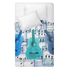 Guitar Acoustic Music Art Duvet Cover Double Side (single Size) by Pakjumat