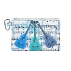 Guitar Acoustic Music Art Canvas Cosmetic Bag (medium) by Pakjumat