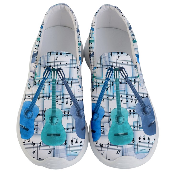 Guitar Acoustic Music Art Men s Lightweight Slip Ons