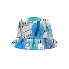 Guitar Acoustic Music Art Bucket Hat (kids) by Pakjumat