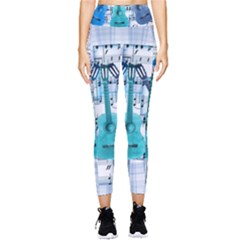 Guitar Acoustic Music Art Pocket Leggings  by Pakjumat