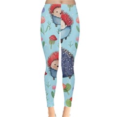 Hedgehogs Animal Everyday Leggings  by Pakjumat