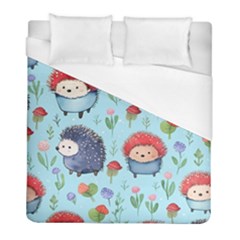 Hedgehogs Animal Duvet Cover (full/ Double Size) by Pakjumat