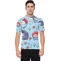 Hedgehogs Animal Men s Short Sleeve Rash Guard by Pakjumat