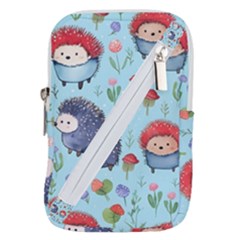 Hedgehogs Animal Belt Pouch Bag (large) by Pakjumat