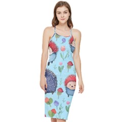 Hedgehogs Animal Bodycon Cross Back Summer Dress by Pakjumat