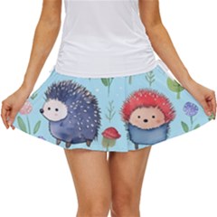 Hedgehogs Animal Women s Skort by Pakjumat