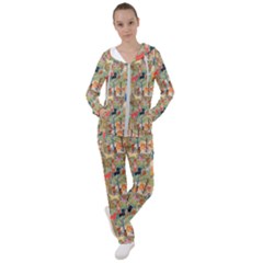 Animal Forest Pattern Women s Tracksuit