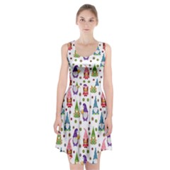 Gnomes Seamless Fantasy Pattern Racerback Midi Dress by Pakjumat