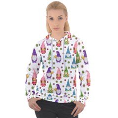 Gnomes Seamless Fantasy Pattern Women s Overhead Hoodie by Pakjumat