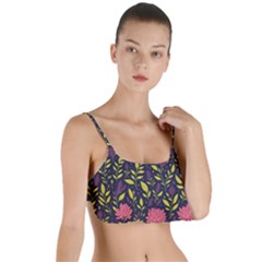 Flower Pattern Design Layered Top Bikini Top 