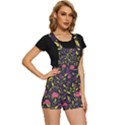 Flower Pattern Design Short Overalls View3