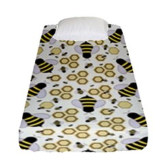 Bee Honeycomb Honeybee Insect Fitted Sheet (single Size) by Pakjumat