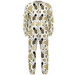 Bee Honeycomb Honeybee Insect Onepiece Jumpsuit (men) by Pakjumat