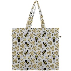 Bee Honeycomb Honeybee Insect Canvas Travel Bag by Pakjumat