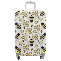 Bee Honeycomb Honeybee Insect Luggage Cover (medium) by Pakjumat