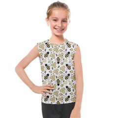 Bee Honeycomb Honeybee Insect Kids  Mesh Tank Top by Pakjumat