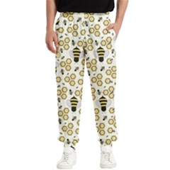 Bee Honeycomb Honeybee Insect Men s Elastic Waist Pants by Pakjumat