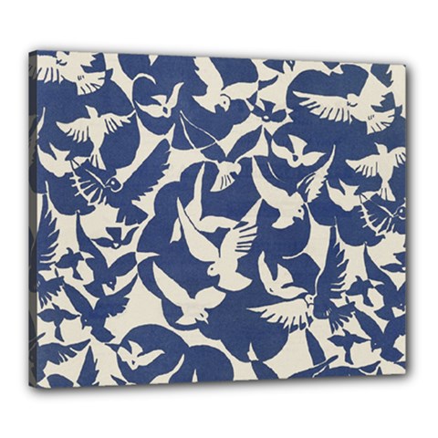 Bird Animal Animal Background Canvas 24  X 20  (stretched) by Pakjumat